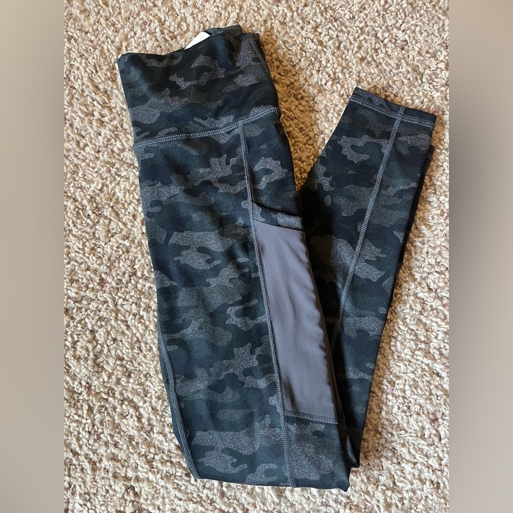 Fabletics Black Camouflage Leggings